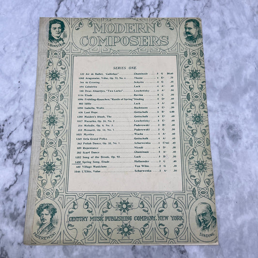 1908 Modern Composers Sheet Music Spring Song Victor Holländer V39-3