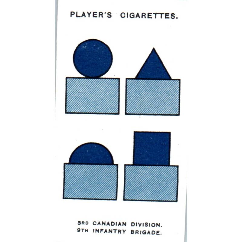 1920 Player's Cigarette Card Army Corps #120 3rd Canadian Division SE5