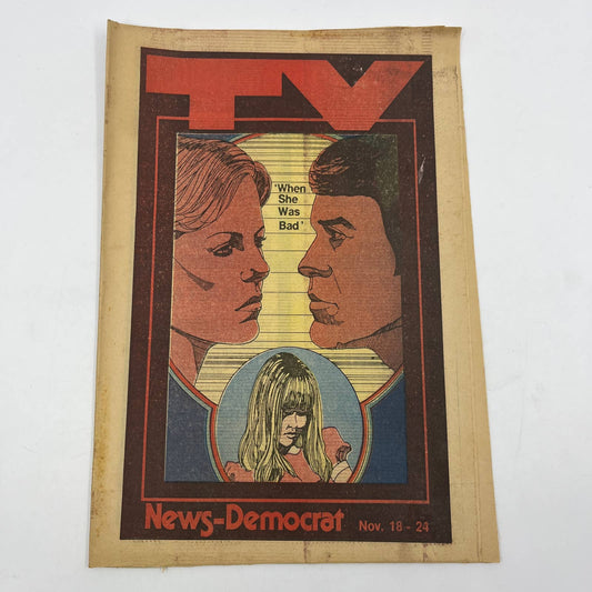 1979 Nov 18 Bellville IL News-Democrat TV Listings Magazine When She Was Bad TG6