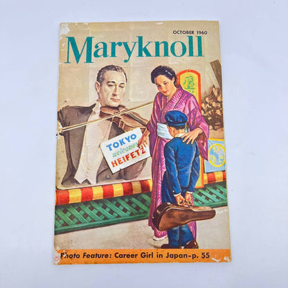 1960 October Maryknoll Magazine Catholic Missions Career Girl In Japan TE3