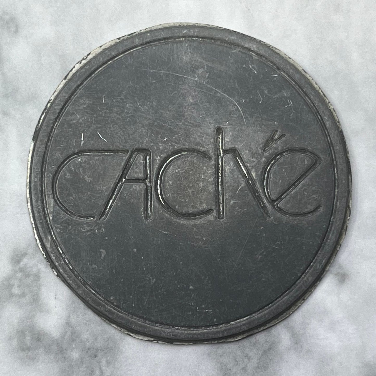 Vintage Letterpress Printers Block Plate CACHÉ SE845