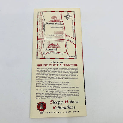 Sleepy Hollow Restorations Brochure Philipse Castle Sunnyside Tarry Town NY D4