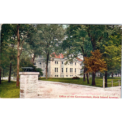 Office of the Commandant Rock Island Arsenal - Original Postcard TJ7-RP1