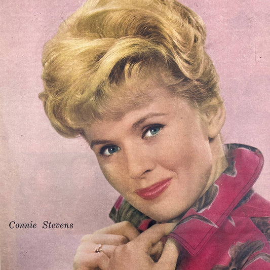 1961 CONNIE STEVENS Sunday New York News Coloroto Magazine Cover Only FL4