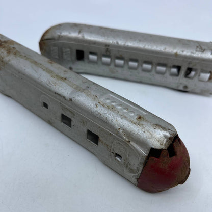 American Flyer Zephyr Metal Toy Train Set of 2 Cars 7” TH6