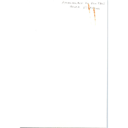 South Vietnam Ambassador Vu Van Thai Original Photo 5x7 TK1-P5