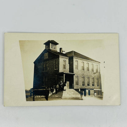 1910s Postcard RPPC High School Englewood Kansas PA8