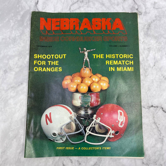 1978 First Issue - Nebraska Inside Cornhusker Sports Magazine - Orange Bowl TJ3