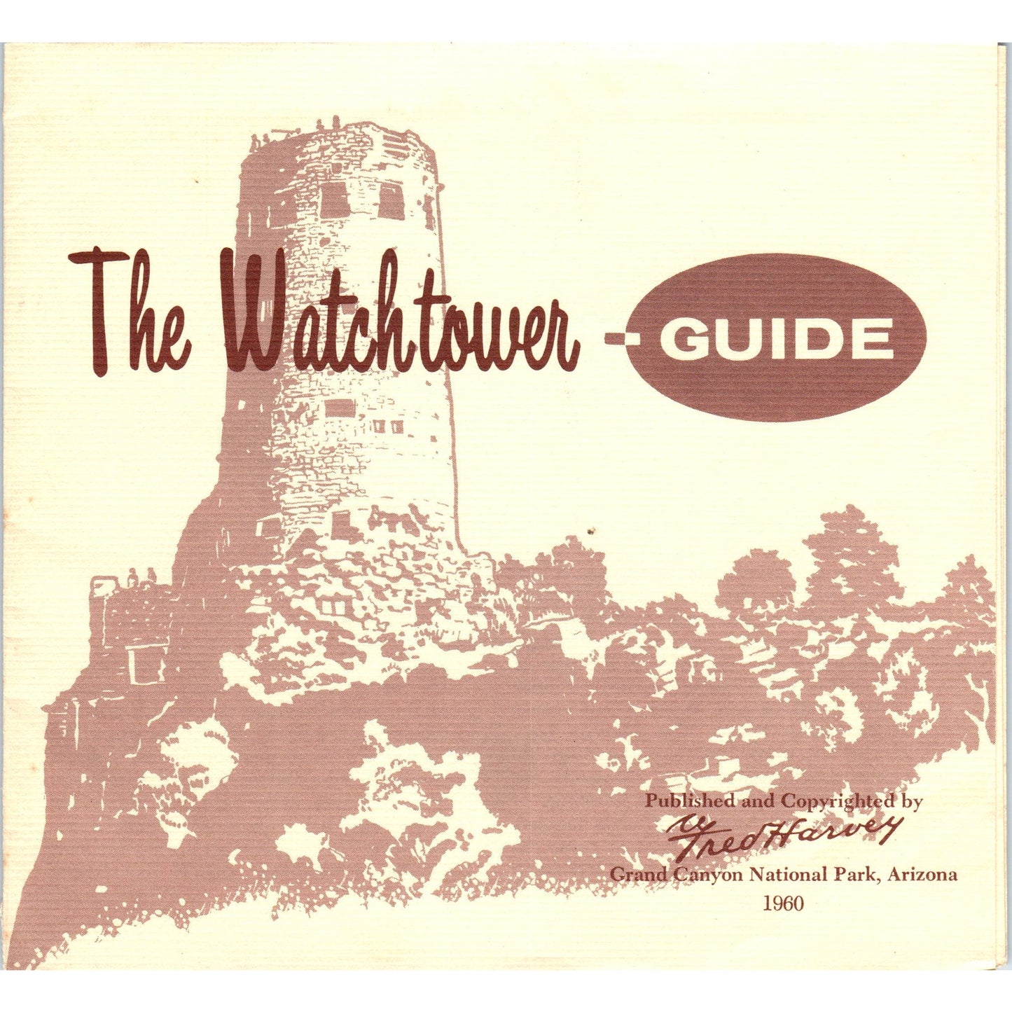 1960 The Watchtower Guide Grand Canyon Arizona Booklet Travel Brochure D24