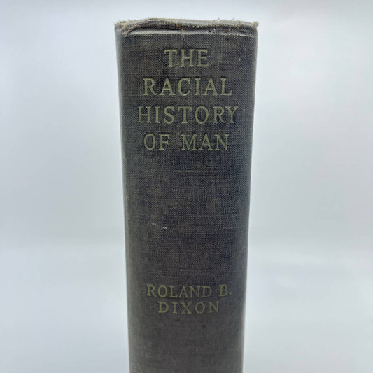 1923 The Racial History Of Man Roland B. Dixon First Edition Hardcover TF4