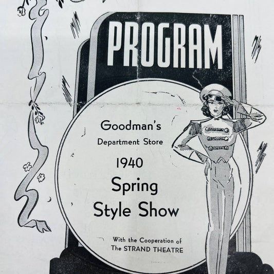 1940 Goodman’s Department Store Spring Style Show Easter Holiday Program C7