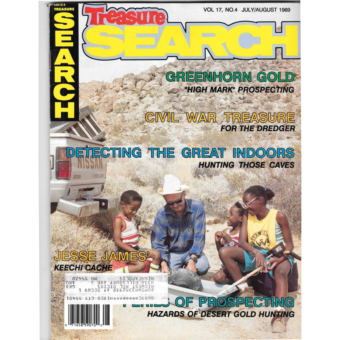 Treasure Search Magazine 1989 July/Aug Metal Detecting Gold Diamonds M2