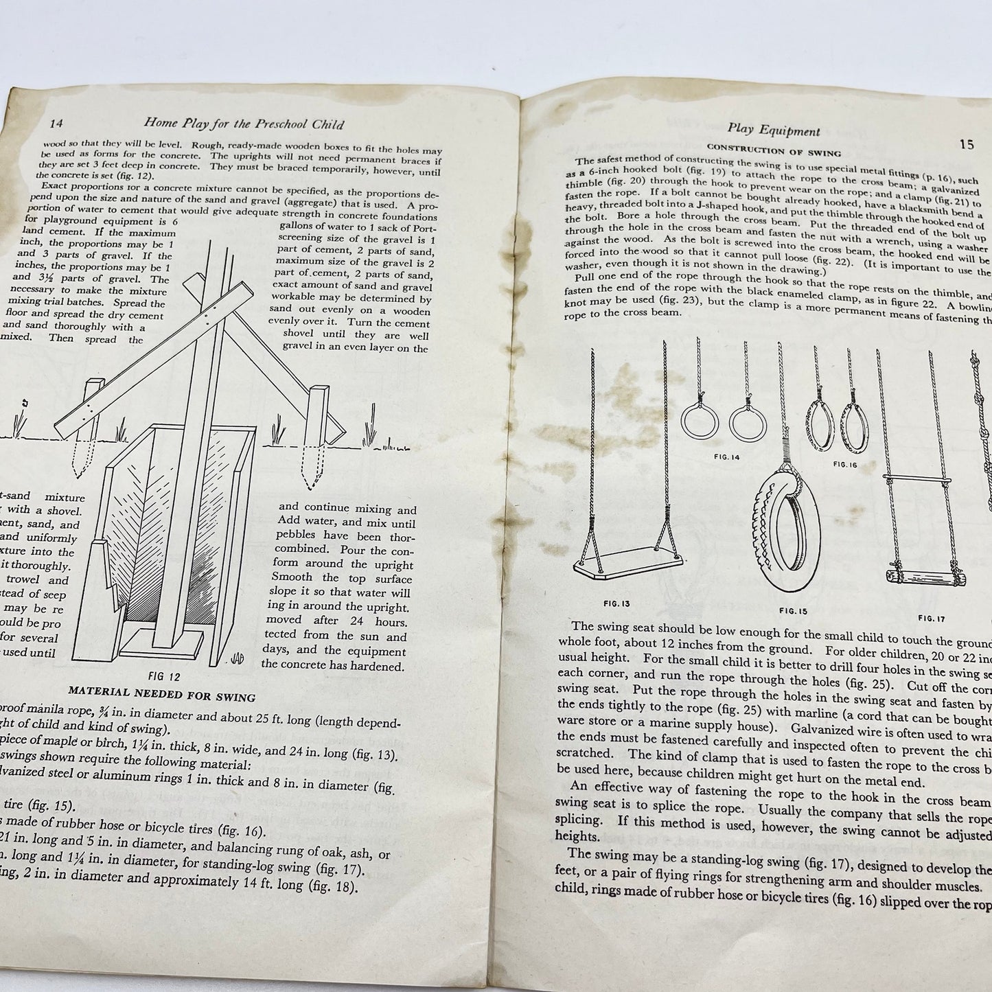 1946 Home Play and Play Equipment for the Preschool Child Booklet L4-6