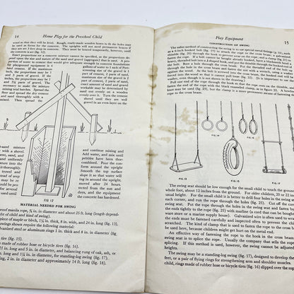 1946 Home Play and Play Equipment for the Preschool Child Booklet L4-6