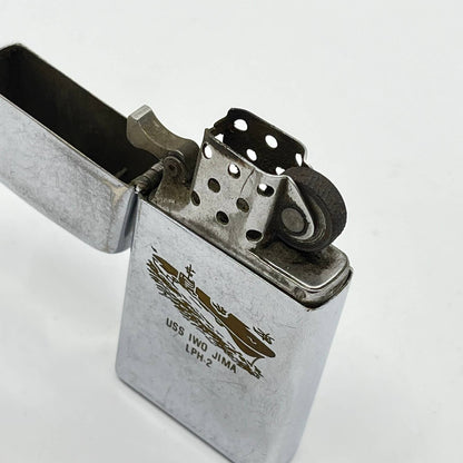 1960s WORKING Slim Zippo U.S.S. IWO JIMA LPH-2 SC6