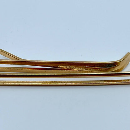 VTG Kreisler Craft Gold Tone Chain Tie Bar Tie Clip Tie Pin SC3