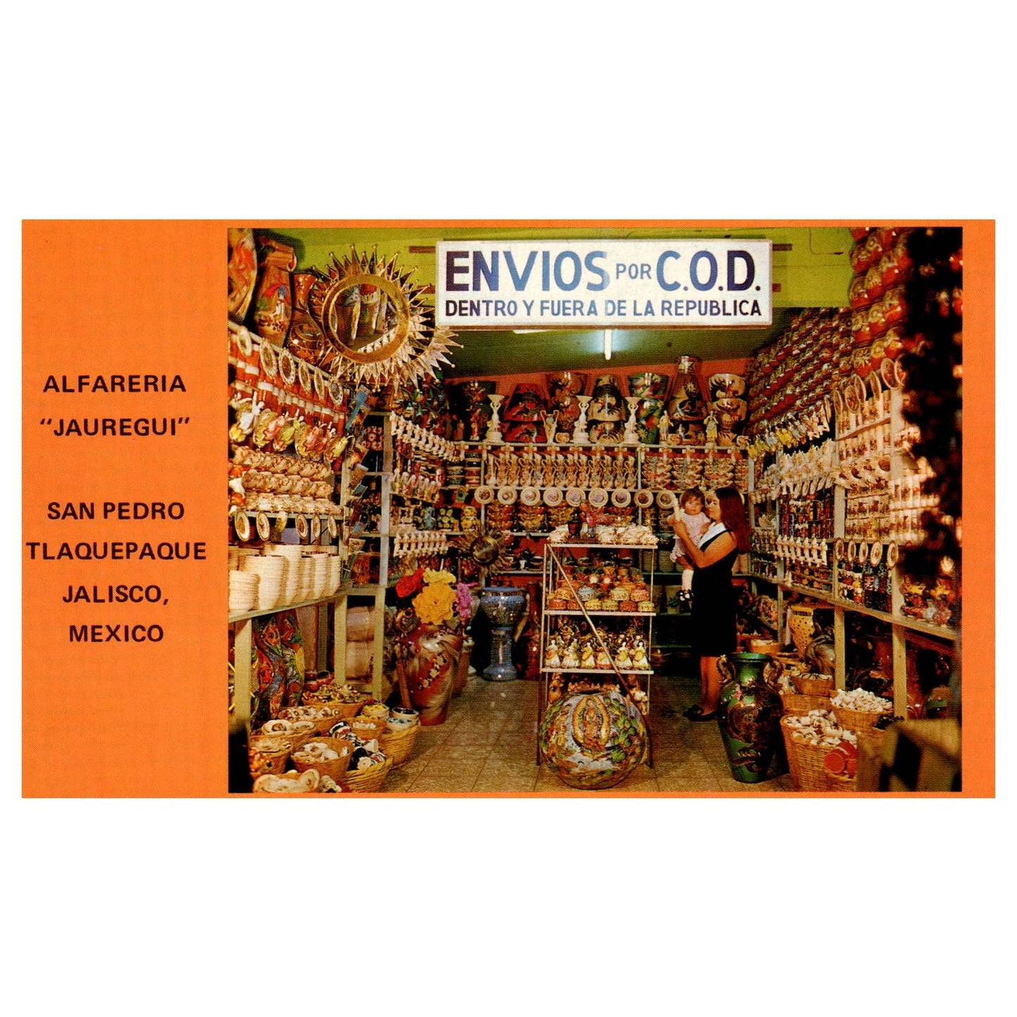 Vintage Postcard - Alfareria "Jauregui" San Pedro Tlaquepaque Jalisco Mexico AD9