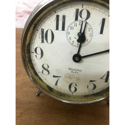 Vintage 211 Luminous Westclox USA Big Ben Alarm Clock La Salle IL Untested TH4