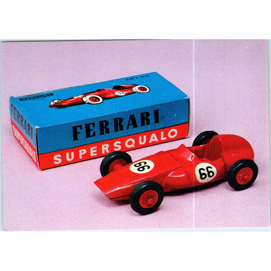 Ferrari Supersqualo Mercury French Toy Race Car Original Postcard TK1-P18