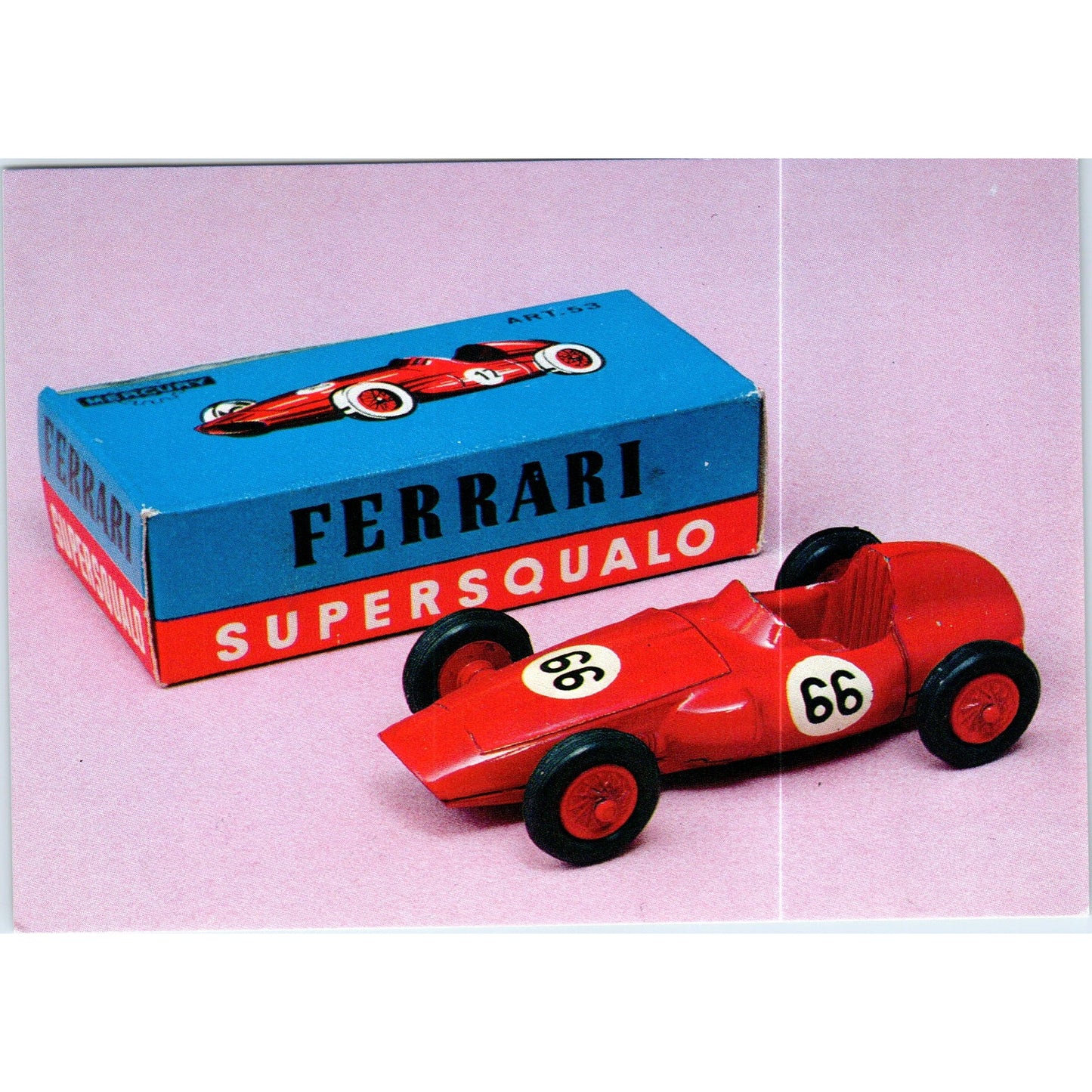 Ferrari Supersqualo Mercury French Toy Race Car Original Postcard P2-8