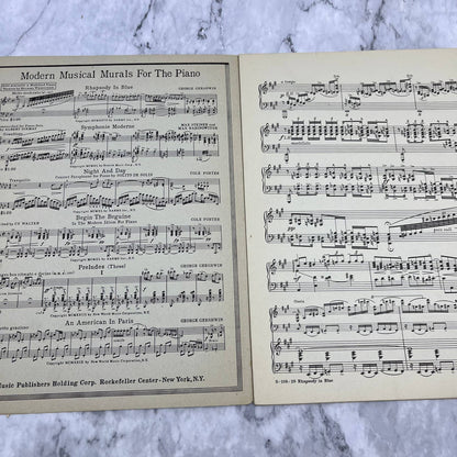 RHAPSODY IN BLUE George Gershwin Vintage 1927 Sheet Music Piano Solo TH5