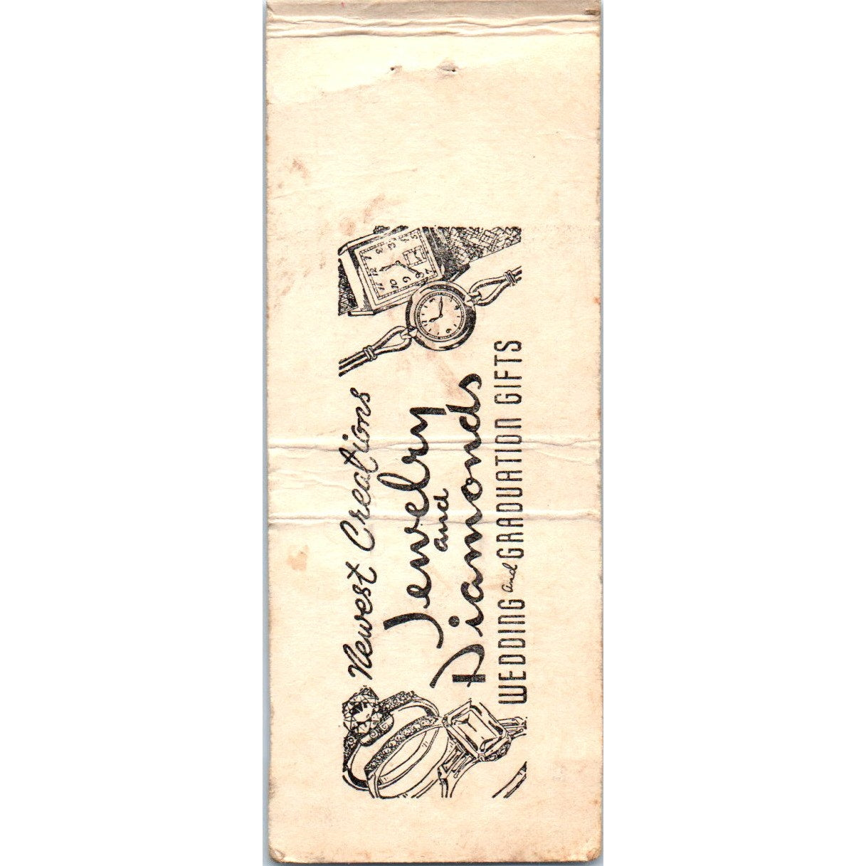 Gossett's Jewelry Carlsbad New Mexico Advertising Matchbook Cover MM9-4