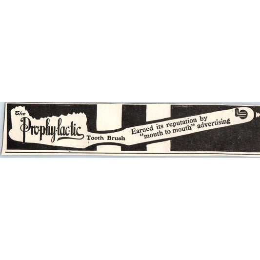 c1920 Harper's Magazine Ad - The Prophy-lac-tic Toothbrush EA3-3