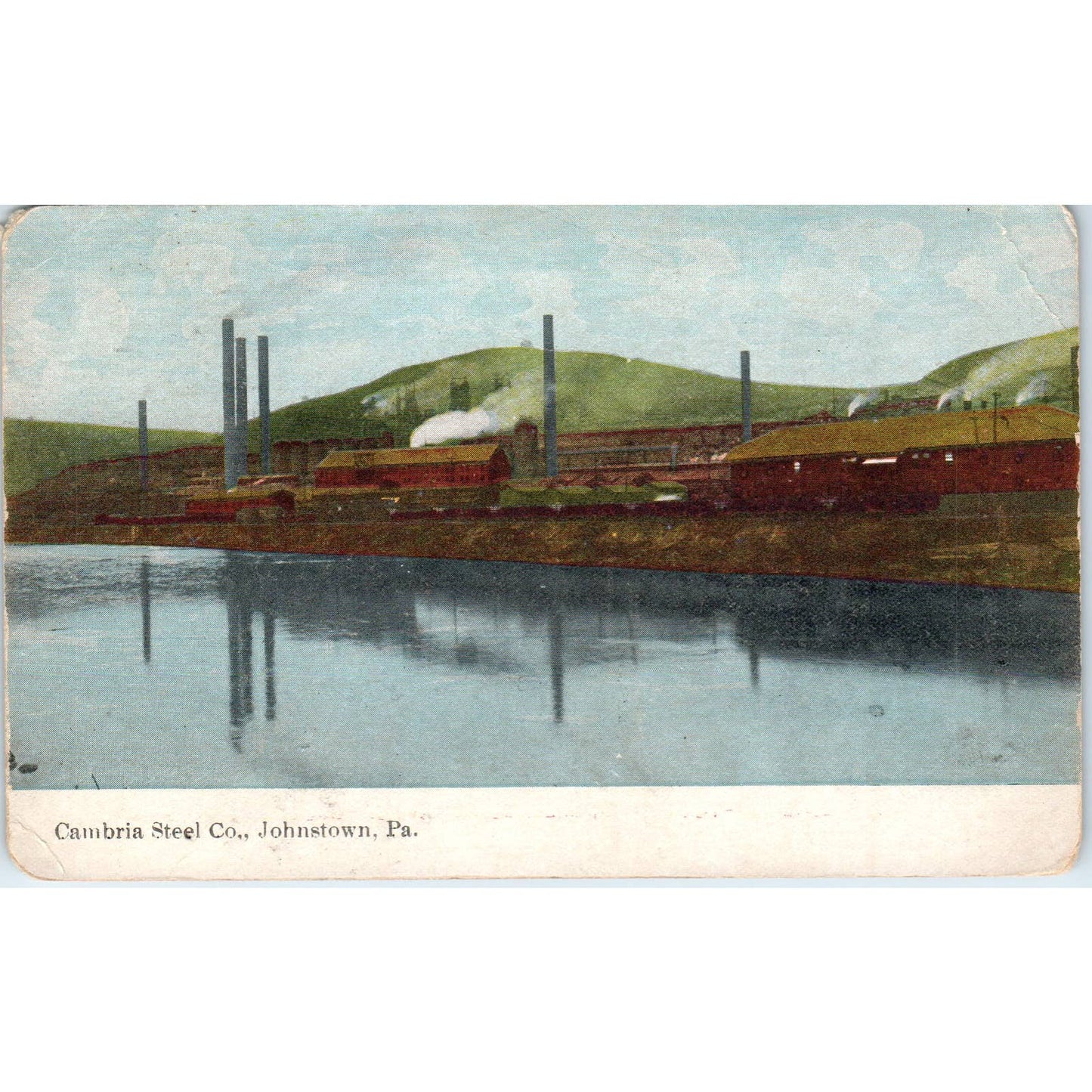 Antique Postcard Cambria Steel Co Johnstown PA TD8-P2