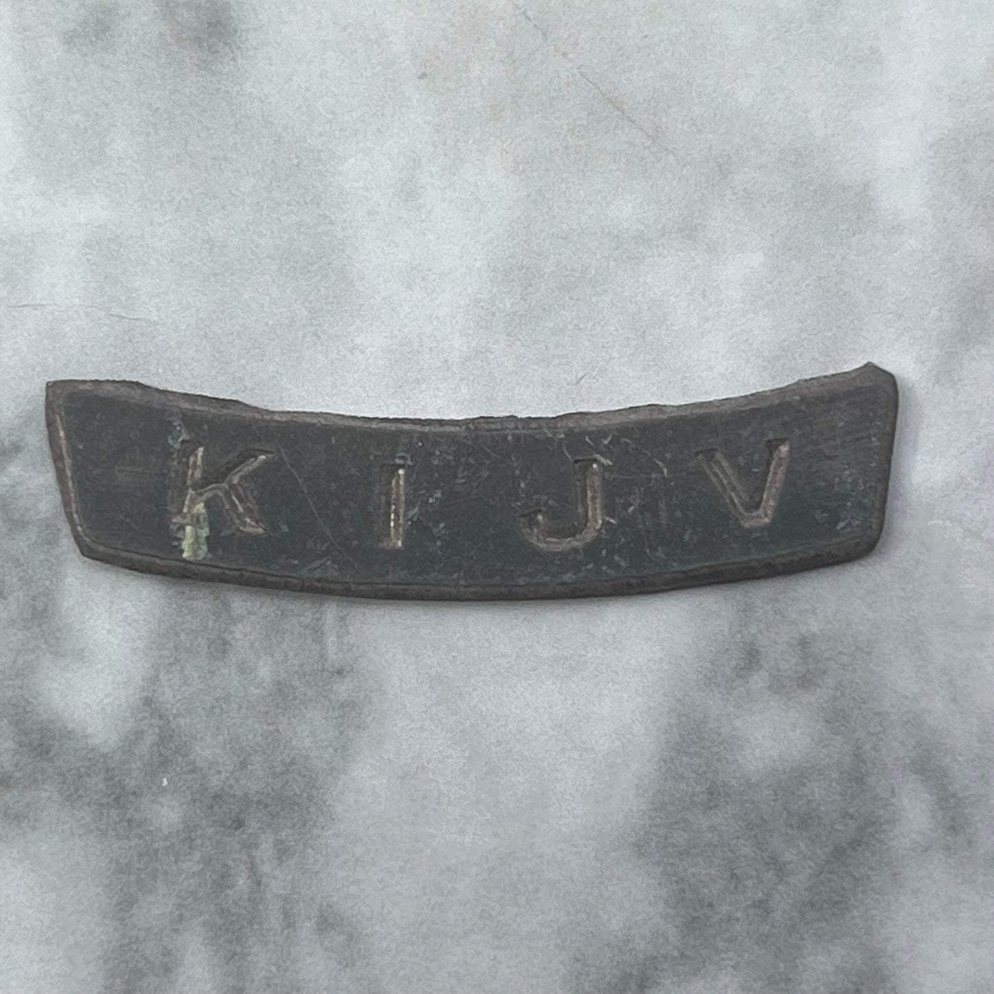 Vintage Letterpress Printers Block Plate TV Radio Call Letters KIJV SE839