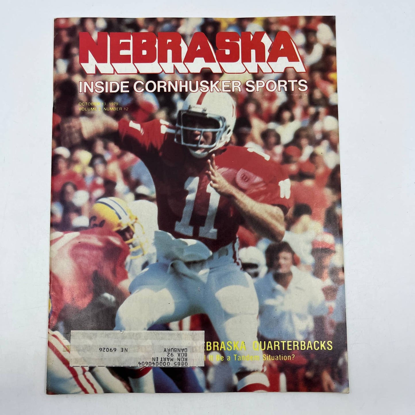 1979 Oct 13 - Nebraska Inside Cornhusker Sports Magazine Quarterback Tandem TH7