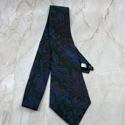 Retro Men's New NWT Ron Chereskin Blue Floral Cotton Necktie Tie TK3