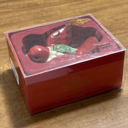 Fitz And Floyd Bellacara Red Bird Christmas Ornament 63/432 2008 IN BOX TA3