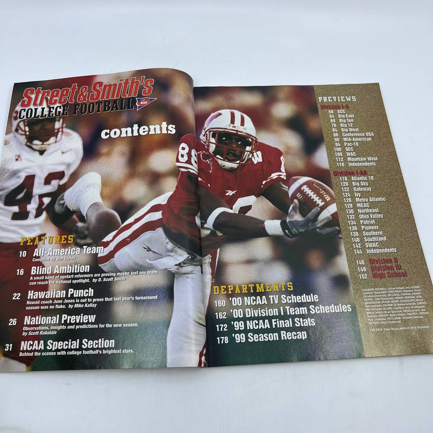 2000 Street & Smith’s College Football Magazine Eric Crouch Nebraska TH6