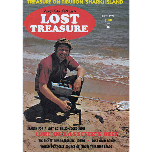 Long John Lathams Lost Treasure Magazine Lost Mines, Buried, Sunken Oct 1976 M1