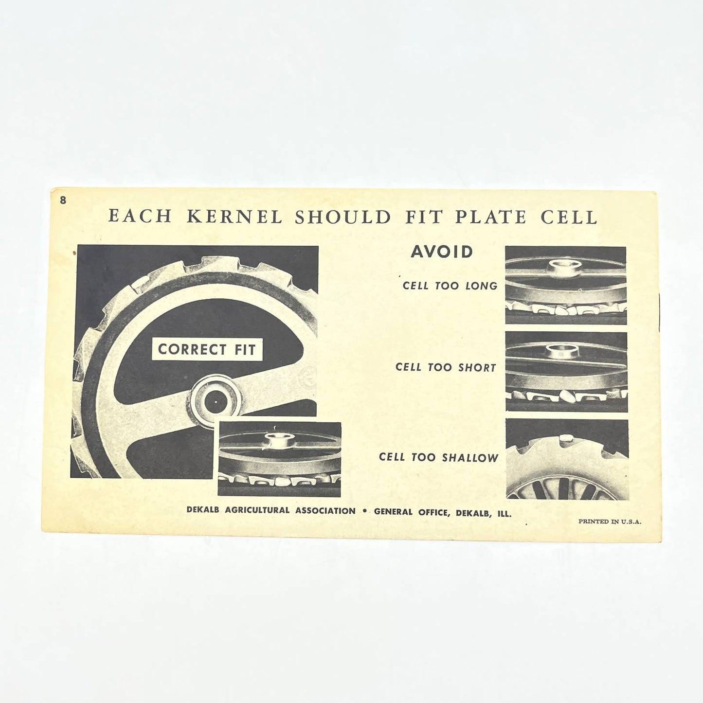 1920s DeKalb Farming Seeds Booklet - Use the Right Planter Plates AB7