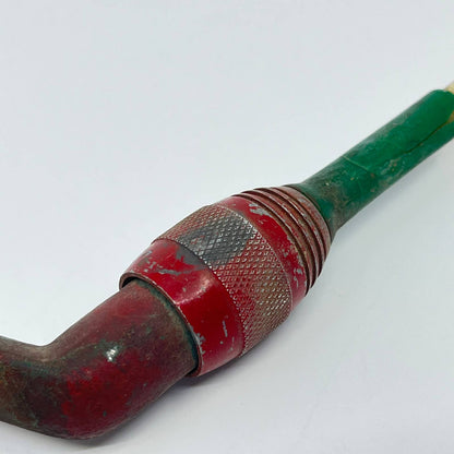 Vintage Red Rubber Pistol Grip Fishing Rod Handle TE2-9