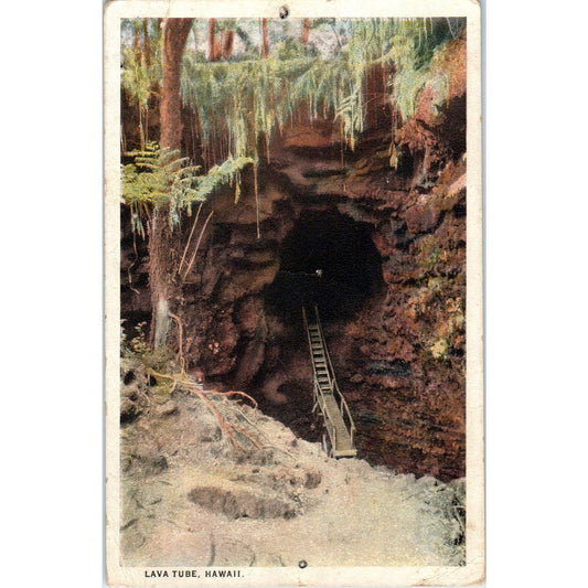 Lava Tube in Hawaii - Original Postcard TJ7-RP3