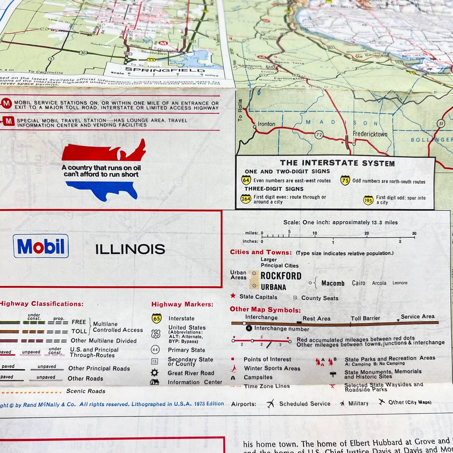 1970s Mobil Gas Wisconsin & Illinois Chicago and Vicinity Travel Road Maps TA3