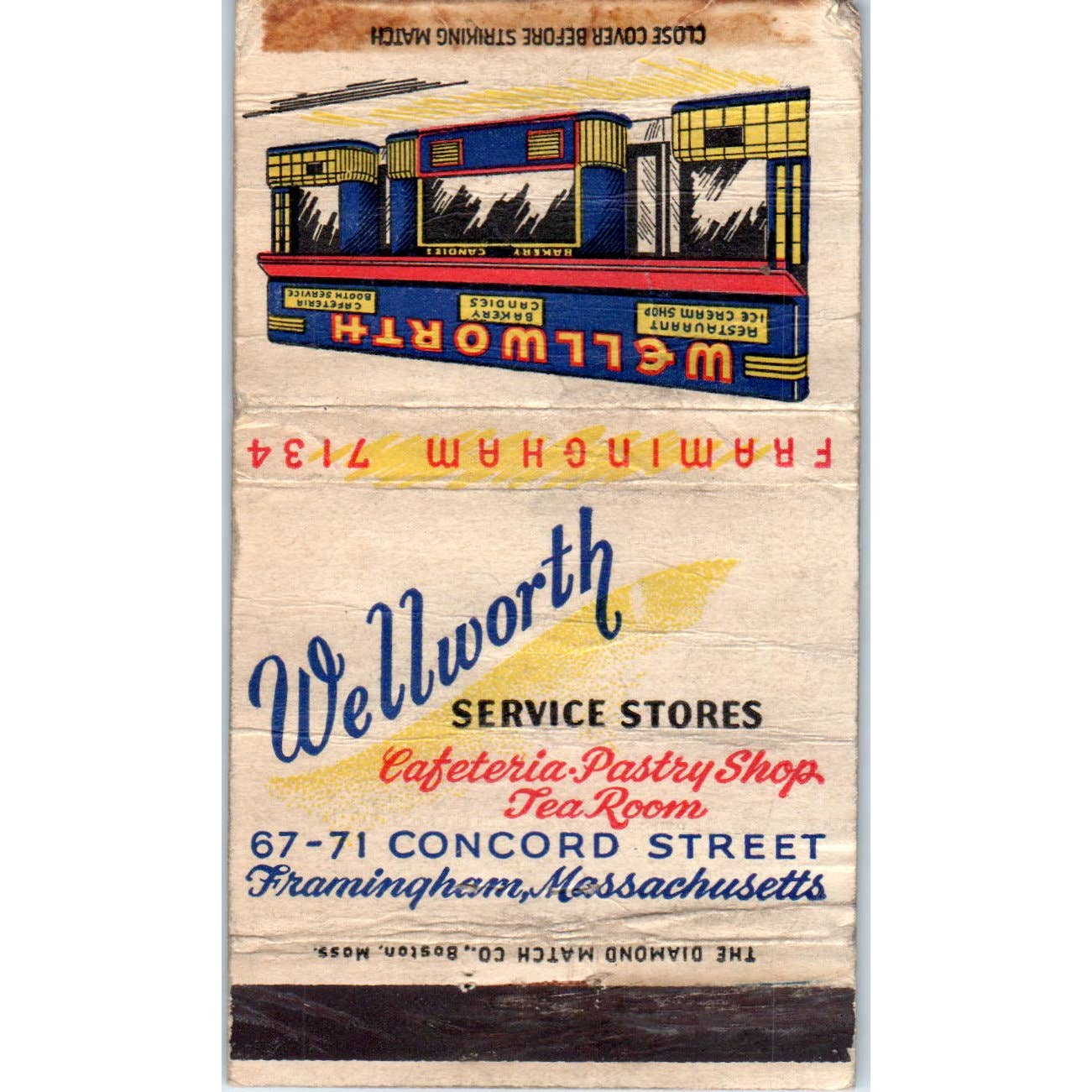 Maridor Restaurant Framingham MA Advertising Matchbook Cover SA1-M5