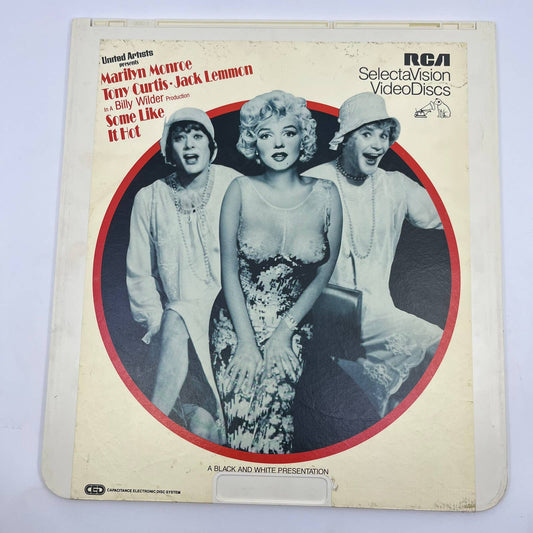 Some Like it Hot Monroe Lemmon Curtis RCA SelectaVision - CED VideoDisc TG5