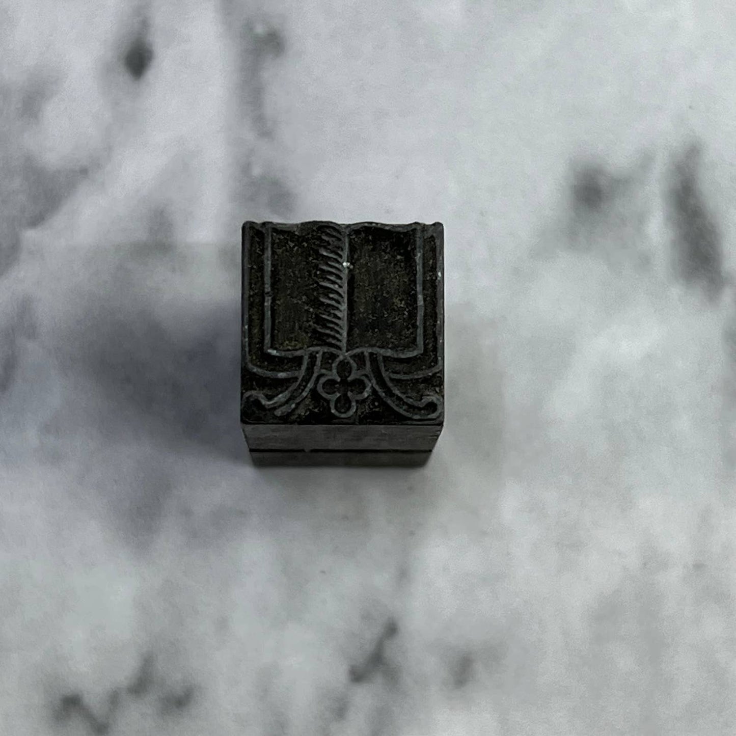 Vintage Printing Letterpress Printers Block Plate Open Book TJ515