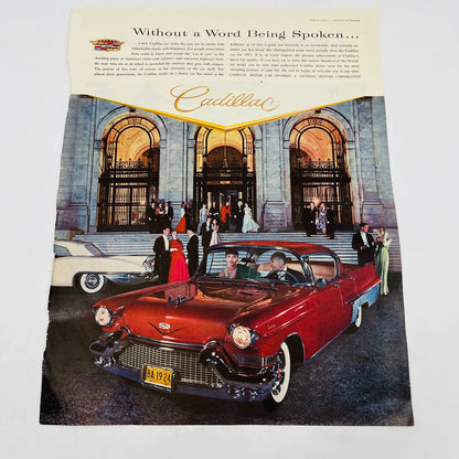 1957-60 Set of 2 Cadillac Fleetwood GM Original Print Ads TA8