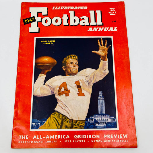 Illustrated Football Annual 1947 Magazine Bobby Layne Texas  EXCELLENT BA3