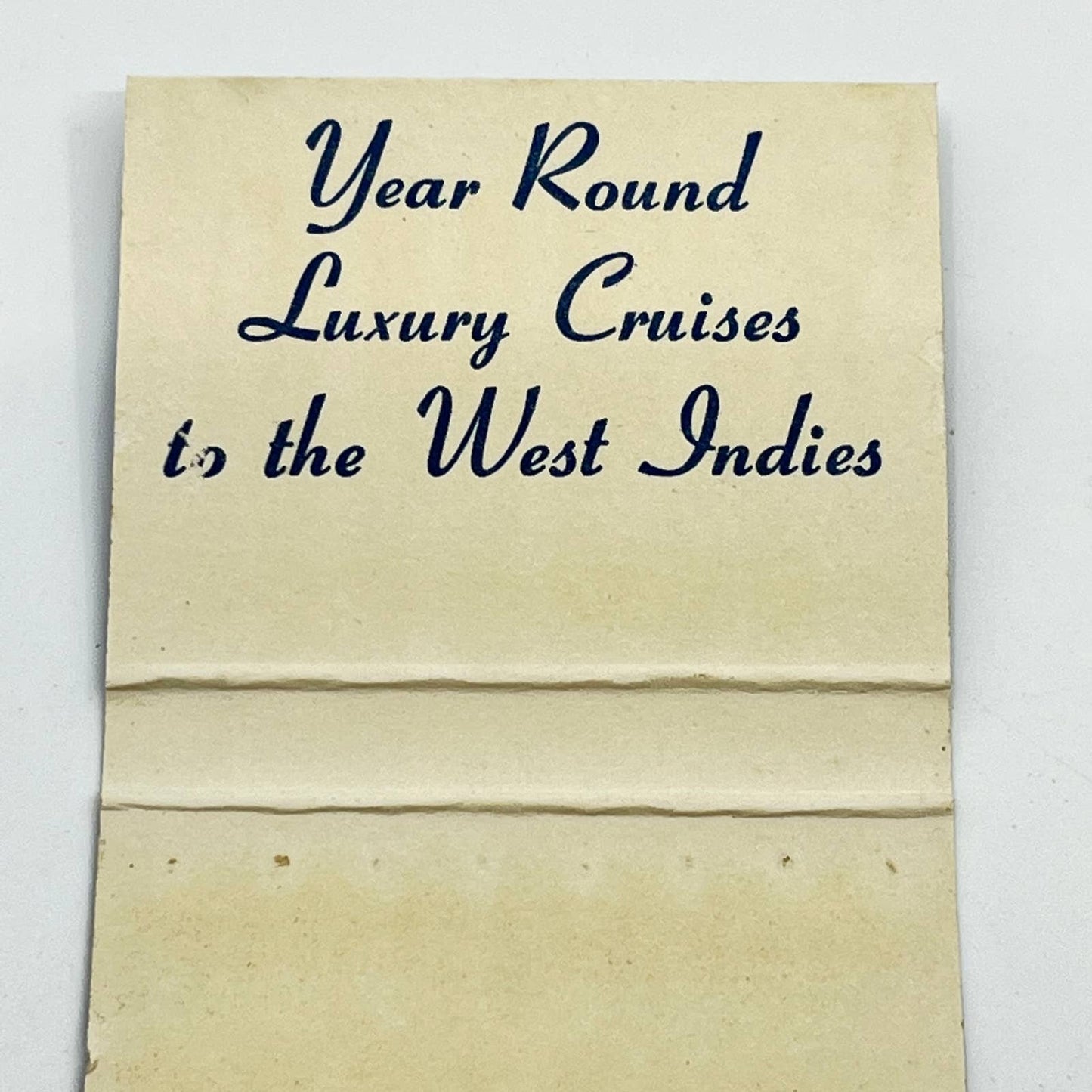 1960s Matchbook Incres Line Luxury Cruises M/S Victoria West Indies Set of 2 SC6