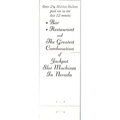 Fortune Club Las Vegas Nevada Advertising Matchbook Cover MM9-2