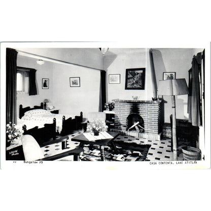 Bungalow #9 Casa Contenta Lake Atitlan RPPC Original Postcard TK1-P19