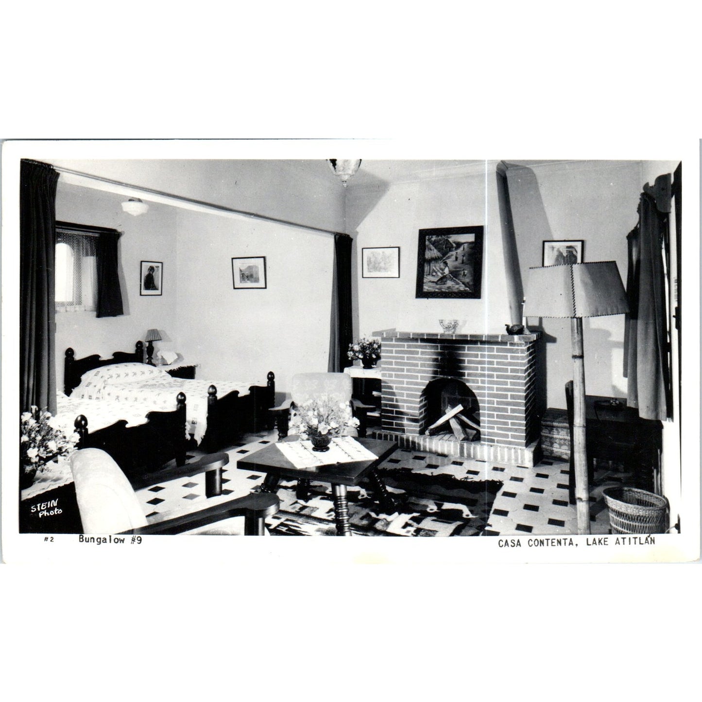 Bungalow #9 Casa Contenta Lake Atitlan RPPC Original Postcard P2-4