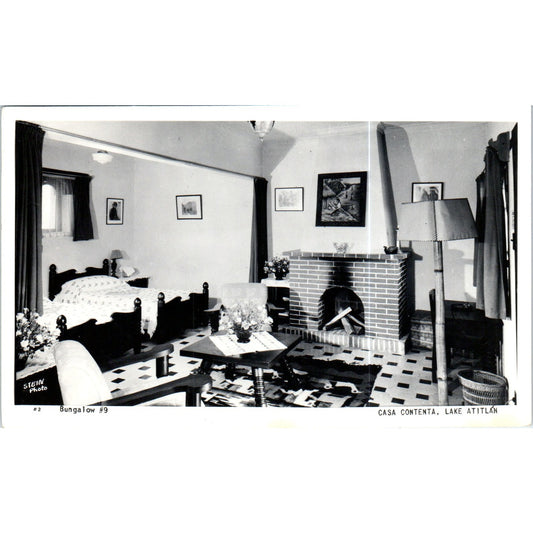Bungalow #9 Casa Contenta Lake Atitlan RPPC Original Postcard P2-4
