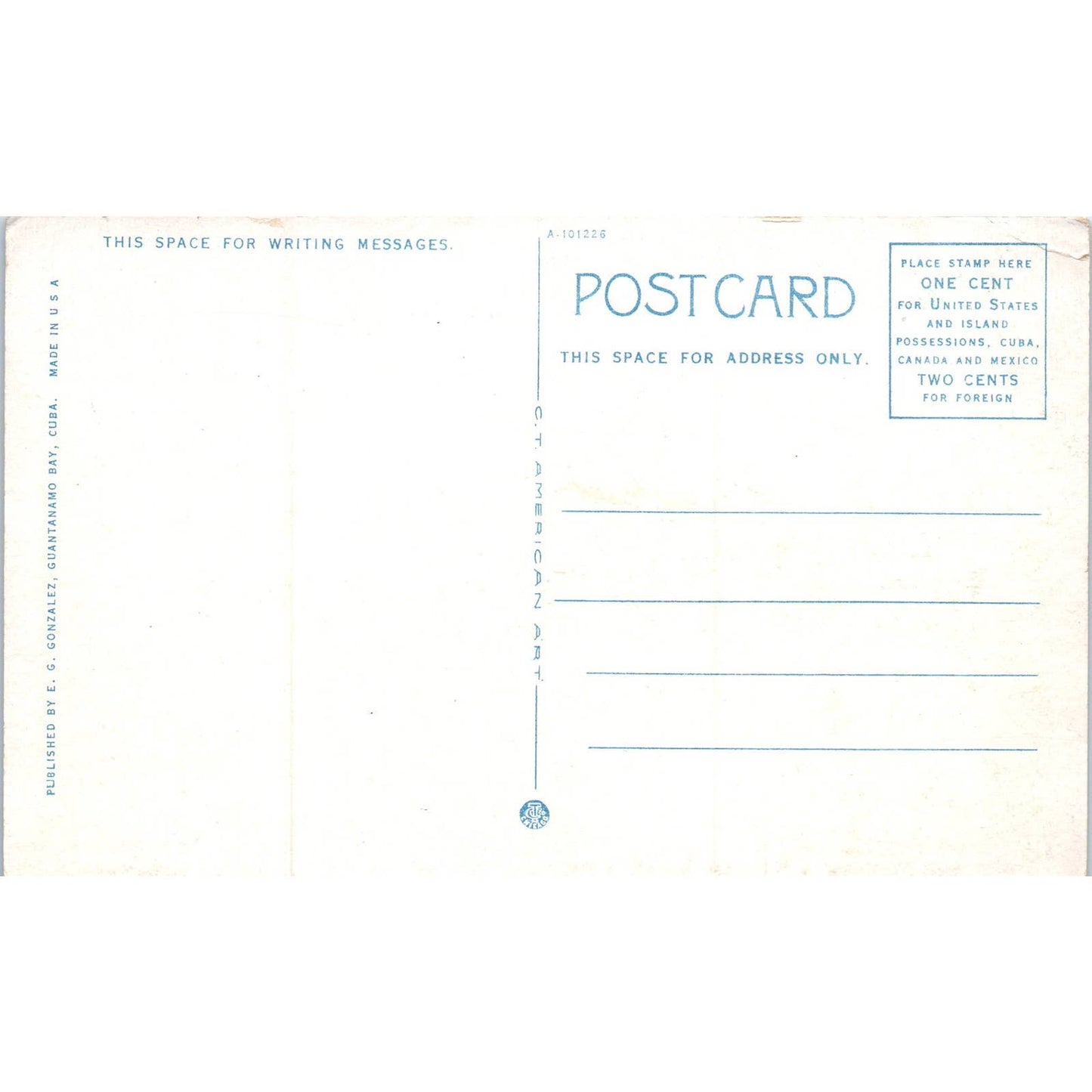 Officers Quarters US Naval Station Guantanamo Bay Cuba Original Postcard TK1-P16