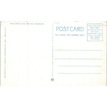 Officers Quarters US Naval Station Guantanamo Bay Cuba Original Postcard TK1-P16